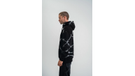ERKEK Kapüşonlu Varak ve Pano Baskılı Hoodie SweatShirt- Siyah ERKEK Kapüşonlu Varak ve Pano Baskılı Hoodie SweatShirt- Siyah