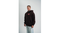 Erkek Nakışlı Kapüşonlu Oversize 3 İplik Pamuklu SweatShirt Hoodie - Siyah Erkek Nakışlı Kapüşonlu Oversize 3 İplik Pamuklu SweatShirt Hoodie - Siyah