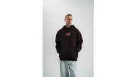 Erkek Nakışlı Kapüşonlu Oversize 3 İplik Pamuklu SweatShirt Hoodie - Siyah Erkek Nakışlı Kapüşonlu Oversize 3 İplik Pamuklu SweatShirt Hoodie - Siyah
