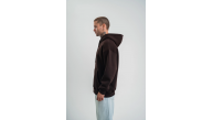 Erkek Nakışlı Kapüşonlu Oversize 3 İplik Pamuklu SweatShirt Hoodie - Siyah Erkek Nakışlı Kapüşonlu Oversize 3 İplik Pamuklu SweatShirt Hoodie - Siyah