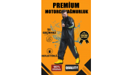 Erkek Premium Motorcu Kurye Yağmurluk Takım Su Geçirmez PVC Kumaş Reflektörlü - Siyah Erkek Premium Motorcu Kurye Yağmurluk Takım Su Geçirmez PVC Kumaş Reflektörlü - Siyah
