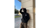 Erkek 3 iplik Samuray kapüşonlu ZIP Fermuarlı SweatShirt Hoodie - Siyah Erkek 3 iplik Samuray kapüşonlu ZIP Fermuarlı SweatShirt Hoodie - Siyah