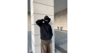Samuray Ninja Çift Kapşonlu ZIP Fermuarlı Kanguru Çepli Tam Fermuarlı Hoodie Swetshirt - Siyah Samuray Ninja Çift Kapşonlu ZIP Fermuarlı Kanguru Çepli Tam Fermuarlı Hoodie Swetshirt - Siyah