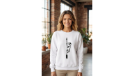 Sevgililer Günü Baskılı Oversize Bisiklet Yaka Sweatshirt - Beyaz Sevgililer Günü Baskılı Oversize Bisiklet Yaka Sweatshirt - Beyaz
