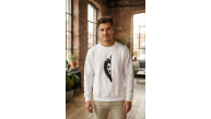 Oversize Bisiklet Yaka Sevgililer Günü Baskılı Sweatshirt - Beyaz Oversize Bisiklet Yaka Sevgililer Günü Baskılı Sweatshirt - Beyaz