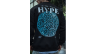 Erkek 3 İplik Pamuklu Bisiklet Yaka Baskılı SweatShirt - Siyah