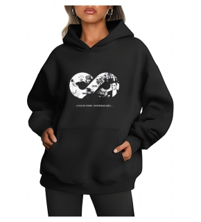 3 iplik Pamuklu Cepli  Kapüşonlu 10 Kasıma Özel SweatShirt Hoodie - Siyah
