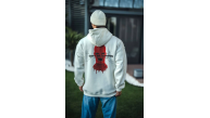 Erkek Kapüşonlu Kanguru Cepli Sweatshirt 3 İplik Pamuklu Baskılı Hoodie - Beyaz Erkek Kapüşonlu Kanguru Cepli Sweatshirt 3 İplik Pamuklu Baskılı Hoodie - Beyaz