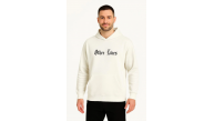 Erkek Kapüşonlu Kanguru Cepli Sweatshirt 3 İplik Pamuklu Baskılı Hoodie - Beyaz Erkek Kapüşonlu Kanguru Cepli Sweatshirt 3 İplik Pamuklu Baskılı Hoodie - Beyaz