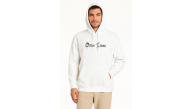 Erkek Kapüşonlu Kanguru Cepli Sweatshirt 3 İplik Pamuklu Baskılı Hoodie - Beyaz Erkek Kapüşonlu Kanguru Cepli Sweatshirt 3 İplik Pamuklu Baskılı Hoodie - Beyaz