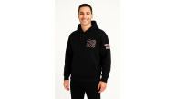 Erkek Kapüşonlu Kanguru Cepli Sweatshirt 3 İplik Pamuklu Baskılı Hoodie - Siyah Erkek Kapüşonlu Kanguru Cepli Sweatshirt 3 İplik Pamuklu Baskılı Hoodie - Siyah