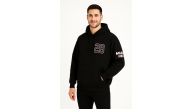 Erkek Kapüşonlu Kanguru Cepli Sweatshirt 3 İplik Pamuklu Baskılı Hoodie - Siyah Erkek Kapüşonlu Kanguru Cepli Sweatshirt 3 İplik Pamuklu Baskılı Hoodie - Siyah