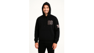 Erkek Kapüşonlu Kanguru Cepli Sweatshirt 3 İplik Pamuklu Baskılı Hoodie - Siyah Erkek Kapüşonlu Kanguru Cepli Sweatshirt 3 İplik Pamuklu Baskılı Hoodie - Siyah