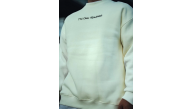 Erkek 3 iplik Pamuklu Bisiklet Yaka Baskılı SweatShirt - Beyaz