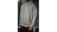Erkek 3 İplik Penye Kapüşonlu Basic SweatShirt Hoodie - Boyalı Gri Erkek 3 İplik Penye Kapüşonlu Basic SweatShirt Hoodie - Boyalı Gri