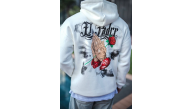 Erkek Kapüşonlu Kanguru Cepli Sweatshirt 3 İplik Pamuklu Baskılı Hoodie - Beyaz Erkek Kapüşonlu Kanguru Cepli Sweatshirt 3 İplik Pamuklu Baskılı Hoodie - Beyaz