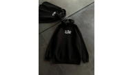 Kadın Oversize Kapüşonlu Cepli Baskılı 3 İplik Pamuklu Hoodie Sweatshirt - Siyah Kadın Oversize Kapüşonlu Cepli Baskılı 3 İplik Pamuklu Hoodie Sweatshirt - Siyah