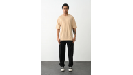 Erkek Tişört Düz Basic Penye Yazlık Bisiklet Yaka Kısa Kol T-Shirt - Bej Erkek Tişört Düz Basic Penye Yazlık Bisiklet Yaka Kısa Kol T-Shirt - Bej
