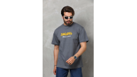 Erkek Kısa Kol Yazlık Tişört Bisiklet Yaka Baskılı Oversize T-Shirt - Füme Erkek Kısa Kol Yazlık Tişört Bisiklet Yaka Baskılı Oversize T-Shirt - Füme