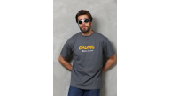 Erkek Kısa Kol Yazlık Tişört Bisiklet Yaka Baskılı Oversize T-Shirt - Füme Erkek Kısa Kol Yazlık Tişört Bisiklet Yaka Baskılı Oversize T-Shirt - Füme