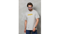 Erkek Kısa Kol Yazlık Tişört Bisiklet Yaka Baskılı Oversize T-Shirt - Gri Erkek Kısa Kol Yazlık Tişört Bisiklet Yaka Baskılı Oversize T-Shirt - Gri