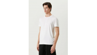 ERKEK  Tişört Basic Bisiklet Yaka Regular Kısa kol T-Shirt - Beyaz