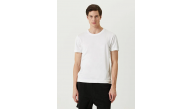 ERKEK  Tişört Basic Bisiklet Yaka Regular Kısa kol T-Shirt - Beyaz