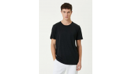 ERKEK Düz Tişört Bisiklet Yaka Regular Fit Yazlık Kısa kol T-Shirt - Siyah ERKEK Düz Tişört Bisiklet Yaka Regular Fit Yazlık Kısa kol T-Shirt - Siyah