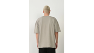 Erkek Baskılı T-Shirt Kısa Kol Bisiklet Yaka Rahat Kalıp Tişört - Boyalı Gri Erkek Baskılı T-Shirt Kısa Kol Bisiklet Yaka Rahat Kalıp Tişört - Boyalı Gri