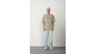 Erkek Baskılı T-Shirt Kısa Kol Bisiklet Yaka Rahat Kalıp Tişört - Boyalı Gri Erkek Baskılı T-Shirt Kısa Kol Bisiklet Yaka Rahat Kalıp Tişört - Boyalı Gri