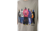Erkek Baskılı T-Shirt Kısa Kol Bisiklet Yaka Rahat Kalıp Tişört - Boyalı Gri Erkek Baskılı T-Shirt Kısa Kol Bisiklet Yaka Rahat Kalıp Tişört - Boyalı Gri