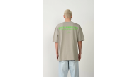 Erkek Baskılı T-Shirt Kısa Kol Bisiklet Yaka Rahat Kalıp Tişört - Boyalı Gri Erkek Baskılı T-Shirt Kısa Kol Bisiklet Yaka Rahat Kalıp Tişört - Boyalı Gri