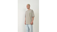 Erkek Baskılı T-Shirt Kısa Kol Bisiklet Yaka Rahat Kalıp Tişört - Boyalı Gri Erkek Baskılı T-Shirt Kısa Kol Bisiklet Yaka Rahat Kalıp Tişört - Boyalı Gri
