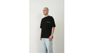 Erkek Baskılı T-Shirt Kısa Kol Bisiklet Yaka Rahat Kalıp Tişört - Siyah Erkek Baskılı T-Shirt Kısa Kol Bisiklet Yaka Rahat Kalıp Tişört - Siyah