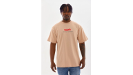 Erkek Baskılı T-Shirt Kısa Kol Bisiklet Yaka Rahat Kalıp Tişört - Bej Erkek Baskılı T-Shirt Kısa Kol Bisiklet Yaka Rahat Kalıp Tişört - Bej