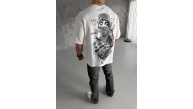 Erkek Kısa Kol Tişört Bisiklet Yaka Filistin Poşulu Baskılı T-Shirt - Beyaz Erkek Kısa Kol Tişört Bisiklet Yaka Filistin Poşulu Baskılı T-Shirt - Beyaz
