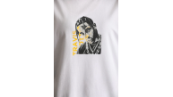 Kadın Baskılı T-Shirt Kısa Kol Bisiklet Yaka Oversize Rahat Kalıp Günlük Tişört - Beyaz Kadın Baskılı T-Shirt Kısa Kol Bisiklet Yaka Oversize Rahat Kalıp Günlük Tişört - Beyaz