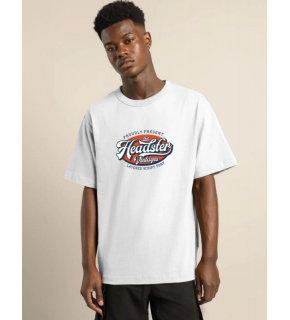 Erkek Baskılı T-Shirt Kısa Kol Bisiklet Yaka Regular Fit Rahat Kalıp Günlük Tişört - Beyaz