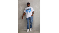 Erkek Baskılı T-Shirt Kısa Kol Bisiklet Yaka Rahat Kalıp Tişört - Beyaz Erkek Baskılı T-Shirt Kısa Kol Bisiklet Yaka Rahat Kalıp Tişört - Beyaz