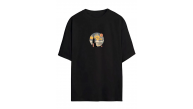 Kadın Baskılı T-Shirt Kısa Kol Bisiklet Yaka Oversize Rahat Kalıp Tişört - Siyah Kadın Baskılı T-Shirt Kısa Kol Bisiklet Yaka Oversize Rahat Kalıp Tişört - Siyah