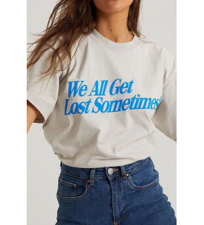Kadın Baskılı Oversize kısa kol T-Shirt - Beyaz