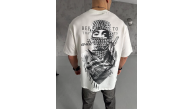 Erkek Kısa Kol Tişört Bisiklet Yaka Filistin Poşulu Baskılı T-Shirt - Beyaz Erkek Kısa Kol Tişört Bisiklet Yaka Filistin Poşulu Baskılı T-Shirt - Beyaz