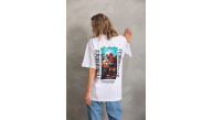 Kadın Kısa Kol Yazlık Tişört Bisiklet Yaka Baskılı Oversize T-Shirt - Beyaz Kadın Kısa Kol Yazlık Tişört Bisiklet Yaka Baskılı Oversize T-Shirt - Beyaz