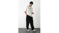 Erkek Kısa Kol Yazlık Tişört Bisiklet Yaka Baskılı Oversize T-Shirt - Beyaz Erkek Kısa Kol Yazlık Tişört Bisiklet Yaka Baskılı Oversize T-Shirt - Beyaz