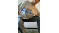 Kadın Baskılı Oversize kısa kol T-Shirt - Beyaz Kadın Baskılı Oversize kısa kol T-Shirt - Beyaz