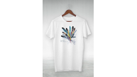Kadın Baskılı T-Shirt Kısa Kol Bisiklet Yaka Oversize Rahat Kalıp Tişört - Beyaz Kadın Baskılı T-Shirt Kısa Kol Bisiklet Yaka Oversize Rahat Kalıp Tişört - Beyaz