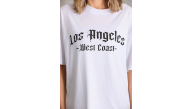 Kadın Baskılı Tişört Kısa Kol Bisiklet Yaka Oversize T-Shirt - Beyaz Kadın Baskılı Tişört Kısa Kol Bisiklet Yaka Oversize T-Shirt - Beyaz