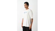 Erkek Kısa Kol Yazlık Tişört Bisiklet Yaka Baskılı Oversize T-Shirt - Beyaz Erkek Kısa Kol Yazlık Tişört Bisiklet Yaka Baskılı Oversize T-Shirt - Beyaz
