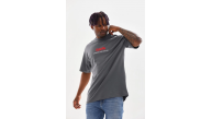 Erkek Baskılı T-Shirt Kısa Kol Bisiklet Yaka Rahat Kalıp Tişört - Füme Erkek Baskılı T-Shirt Kısa Kol Bisiklet Yaka Rahat Kalıp Tişört - Füme