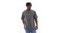 Erkek Baskılı T-Shirt Kısa Kol Bisiklet Yaka Rahat Kalıp Tişört - Füme Erkek Baskılı T-Shirt Kısa Kol Bisiklet Yaka Rahat Kalıp Tişört - Füme